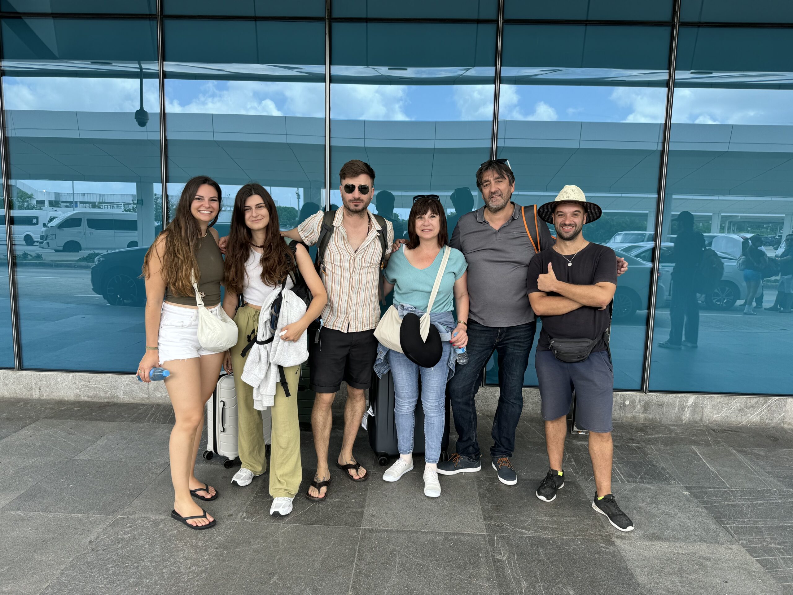 Voyageurs heureux au Mexique